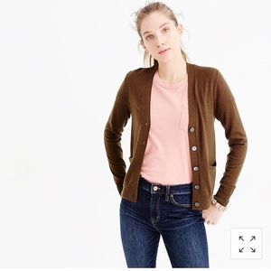J. Crew v neck cardigan sweater in merino wool L